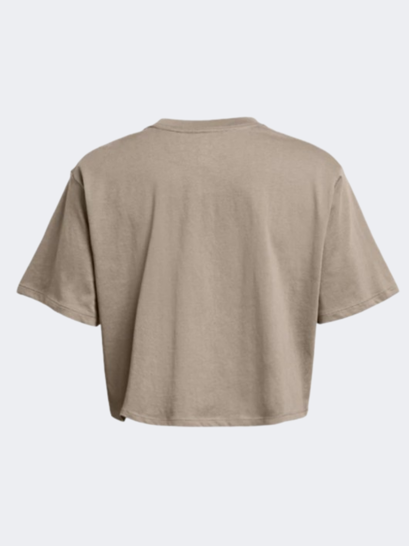 Under Armour Essential Boxy Women Lifestyle T-Shirt Taupe Dusk