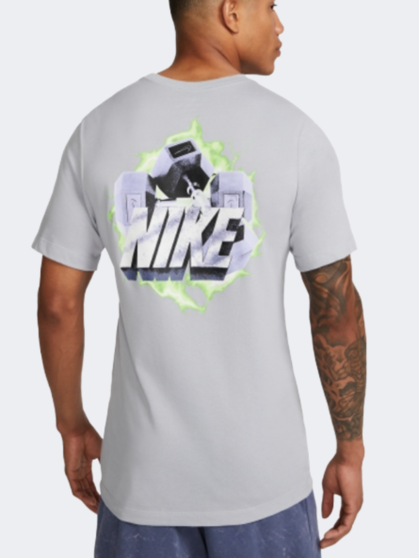 Nike Dri-Fit Men Training T-Shirt Wolf Grey