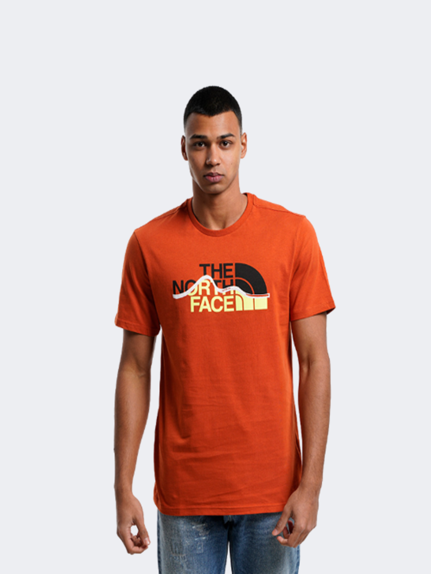 The North Face Mountain Line Men Lifestyle T-Shirt Orange