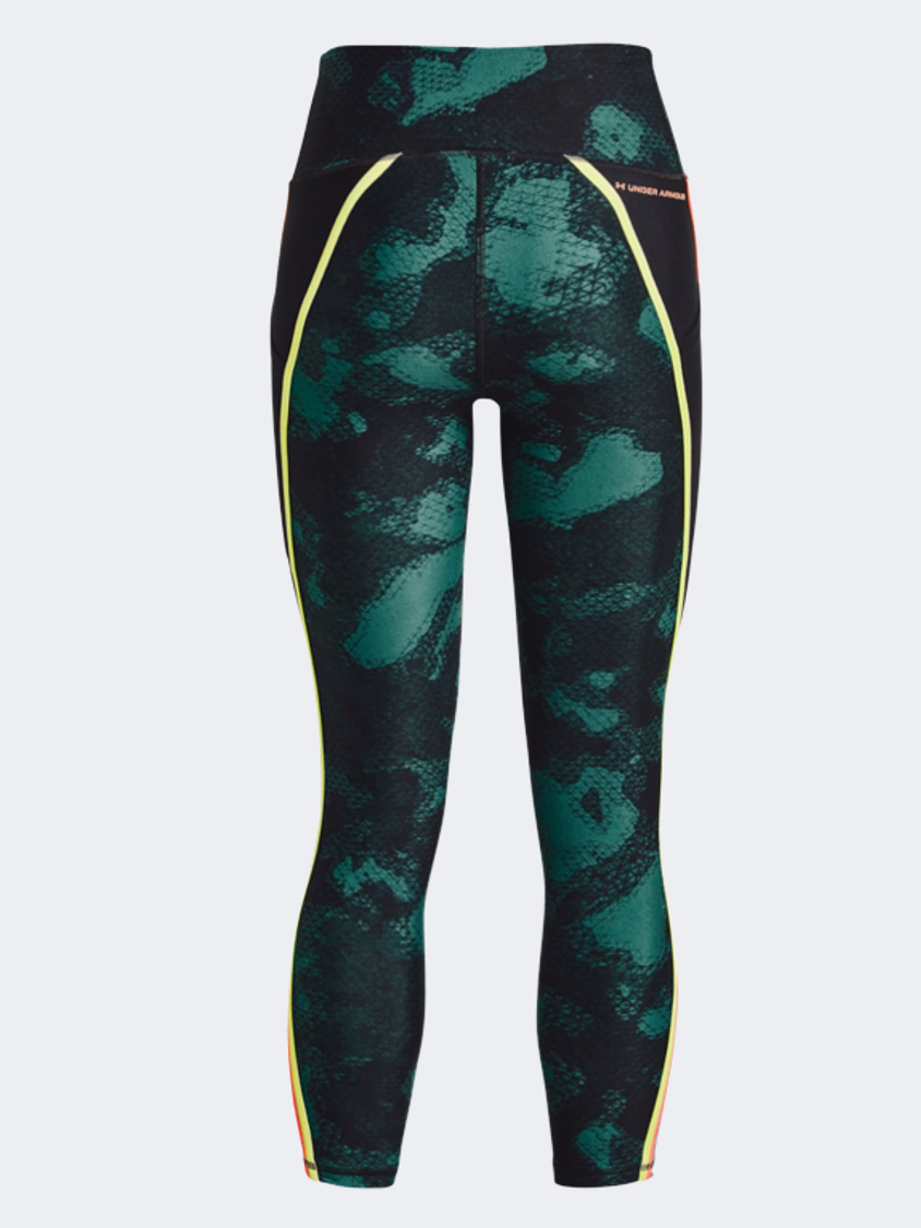 Under Armour Project Rock Heatgear® Printed Ankle Women Training Tight Coastal Teal