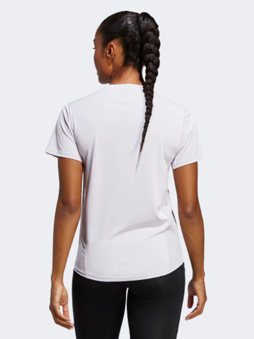 Adidas Own The Run Women Running T-Shirt Silver Dawn