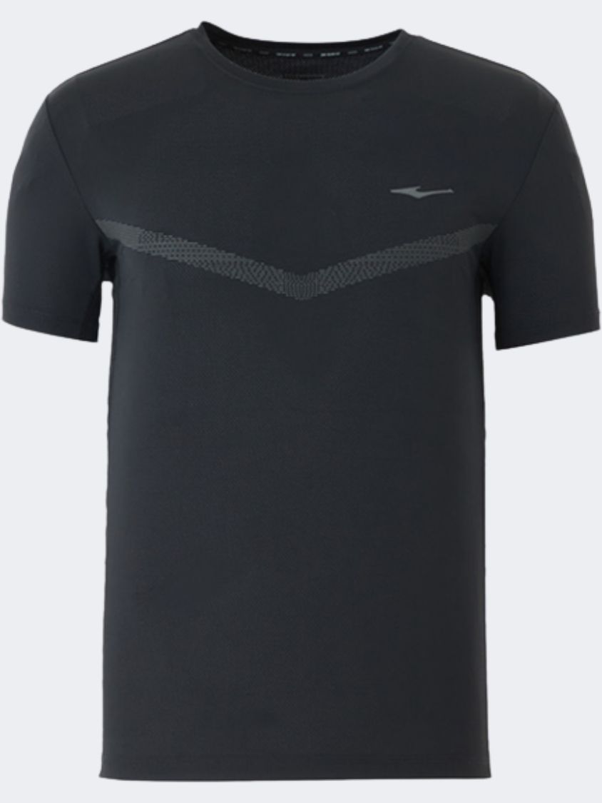Erke Crew Men Running T-Shirt  Black