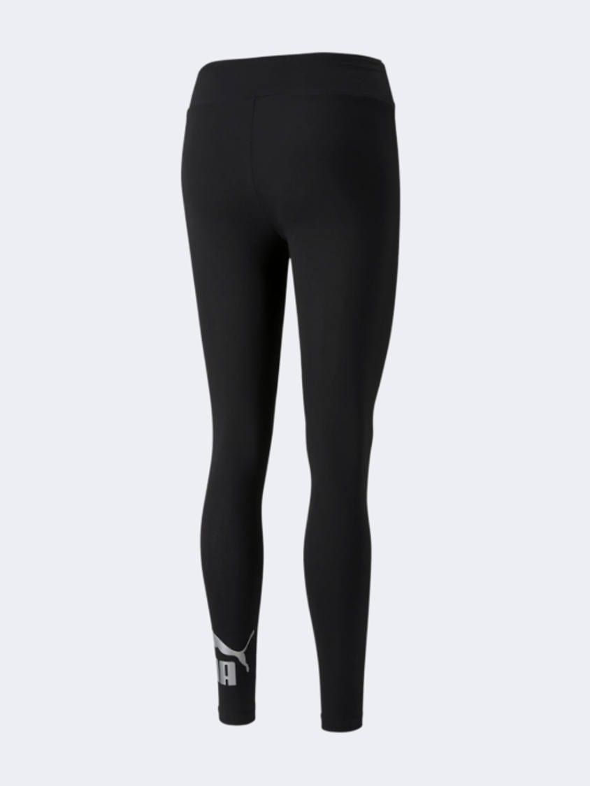 Puma Essentials+ Metallic Women Lifestyle Tight Black/Silver