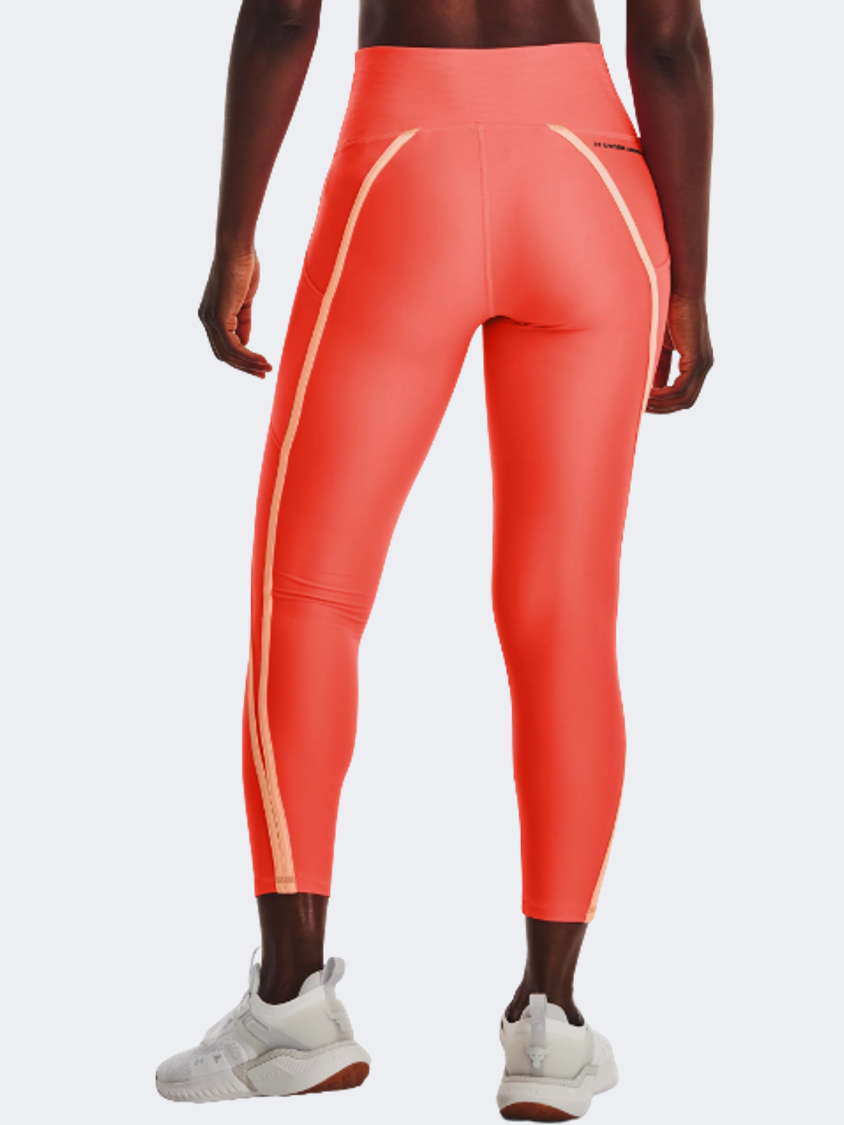 Under Armour Project Rock Heatgear Ankle Women Training Tight Peach/Black