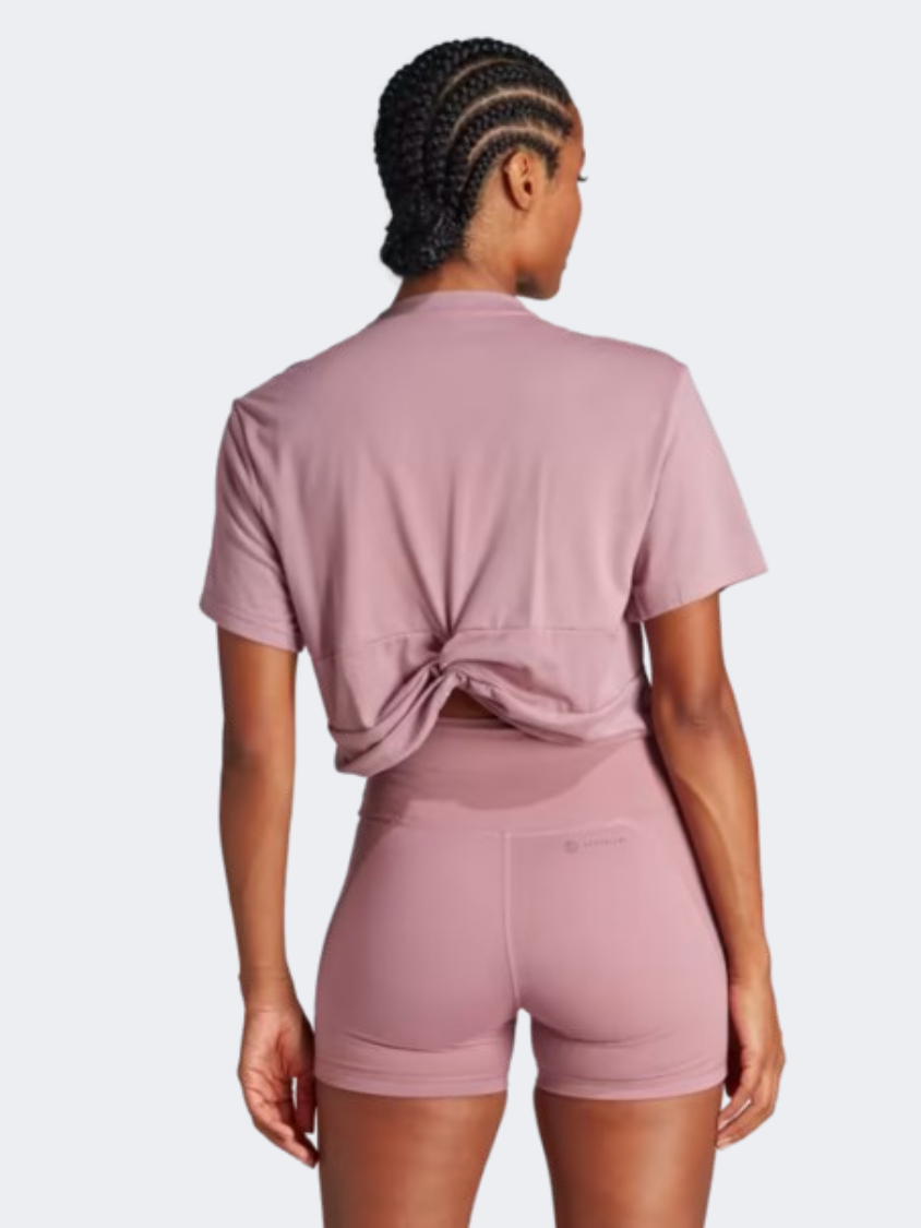 Adidas Studio Women Training T-Shirt Wonder Orchid
