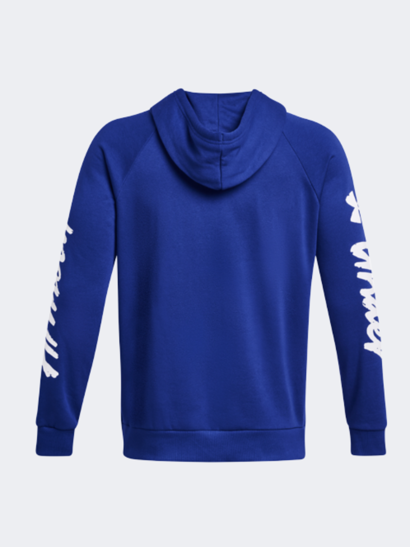 Under Armour Rival Fleece Men Lifestyle Hoody Royal/White