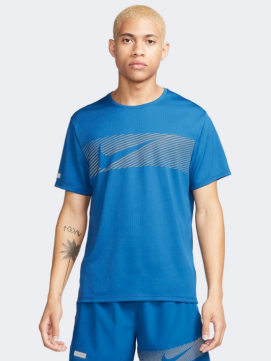 Nike Flash Miler Men Running Long Sleeve Court Blue