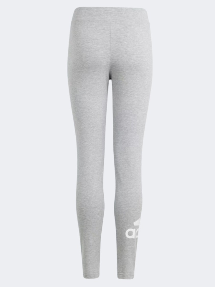 Adidas Essentials Big Logo Girls Sportswear Tight Grey Heather/White