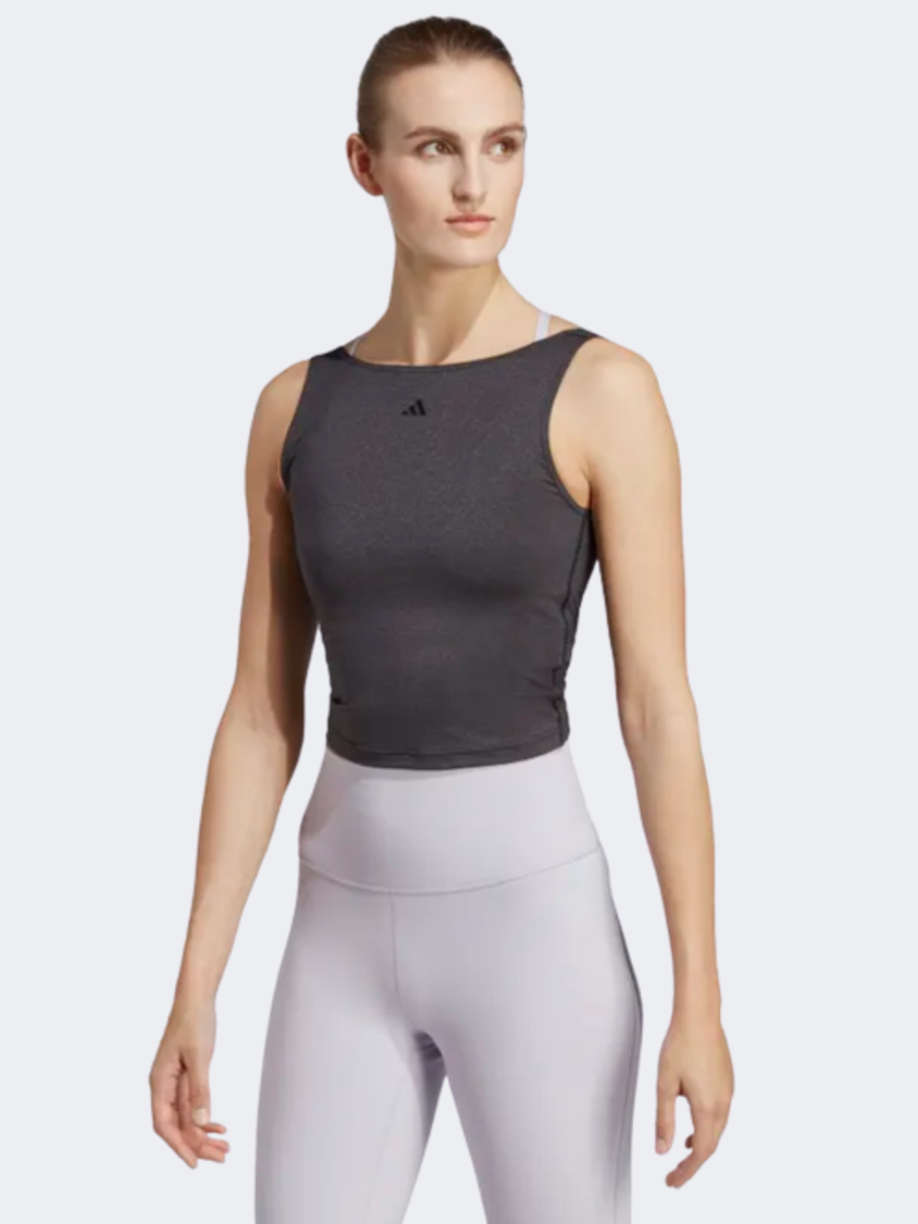 Adidas Yoga Studio Crop Women Training Tank Black – Mike Sport Iraq