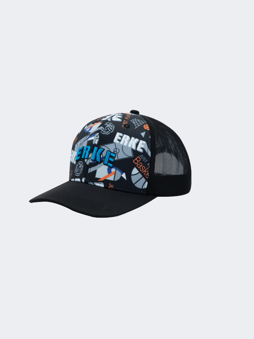 Erke Baseball Kids-Boys Lifestyle Cap Black