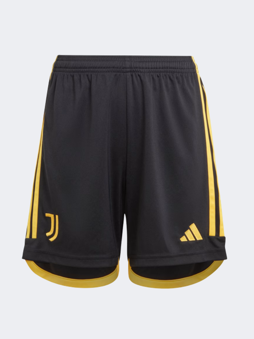 Adidas Juventus 23 24 Home Kids Unisex Football Short Black Gold Mike Sport Iraq