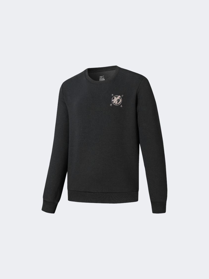 Erke Pullover Men Lifestyle Sweatshirt Black
