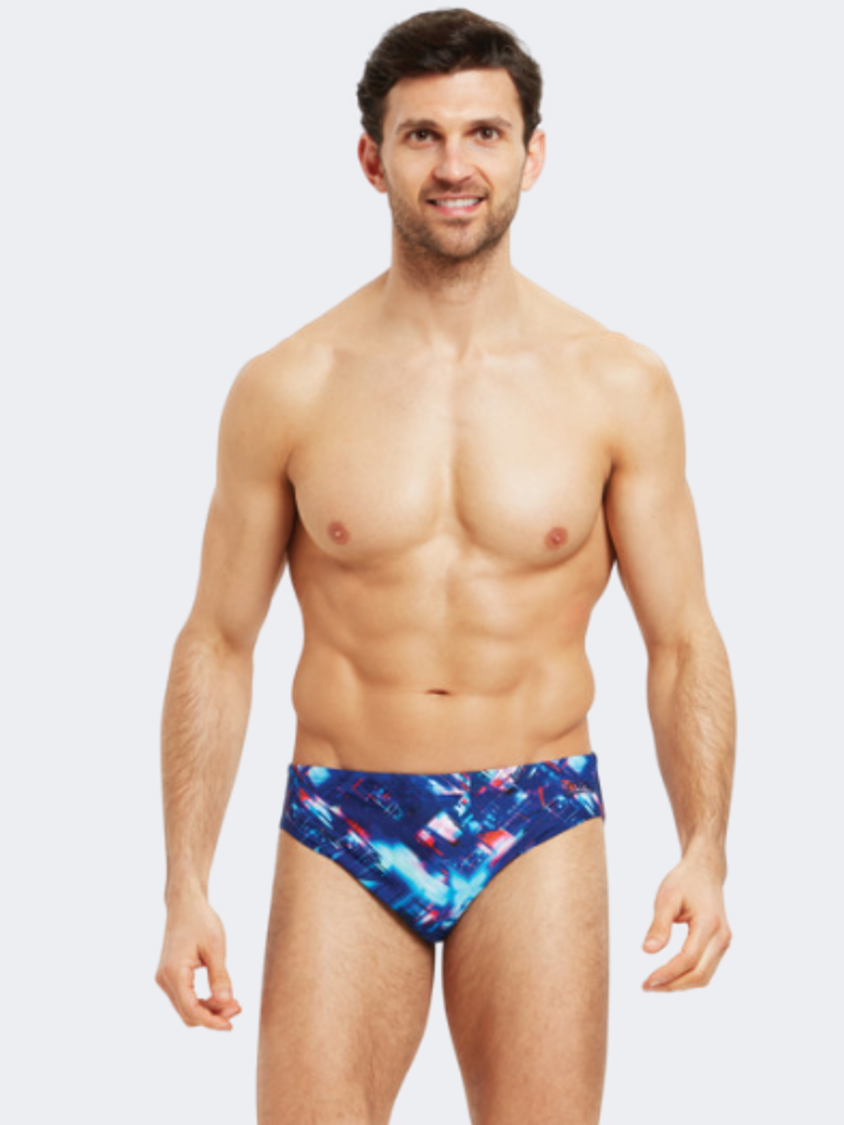 Zoggs Racer Men Swim Slip Blue/Multicolor