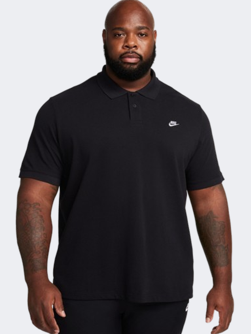 Nike Club Men Lifestyle Polo Short Sleeve Black - Main Image