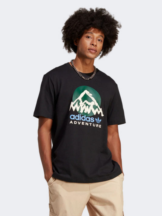 Adidas Adventure Mountain Front Men Original T-Shirt Black