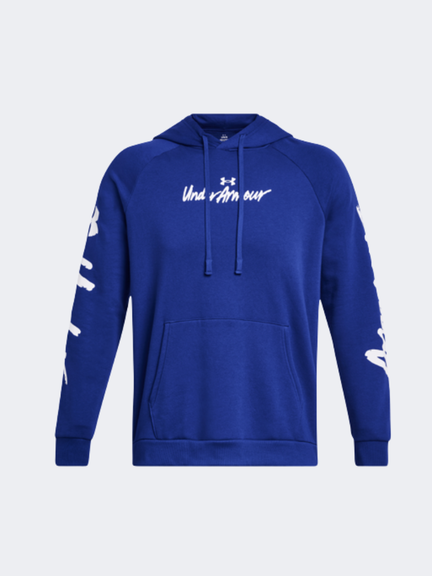 Under Armour Rival Fleece Men Lifestyle Hoody Royal/White