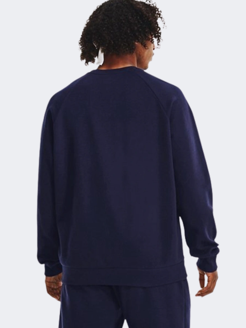 Under Armour Rival Men Lifestyle Sweatshirt Midnight Navy/White