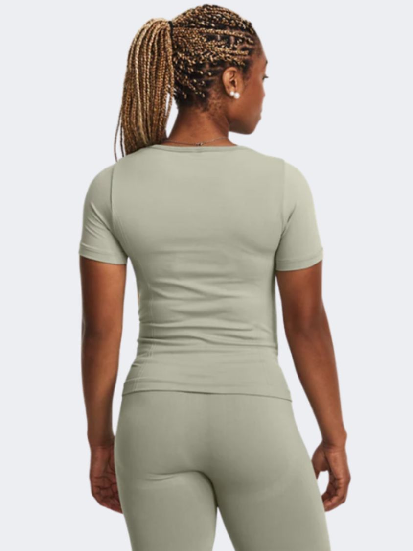 1379149-504 Ua Train Seamless Ss Grove Green White