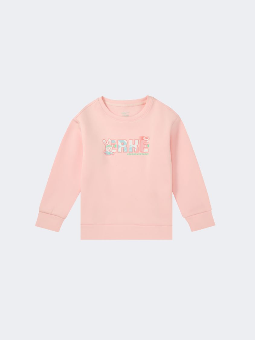 Erke Pullover Little-Girls Lifestyle Sweatshirt Pink