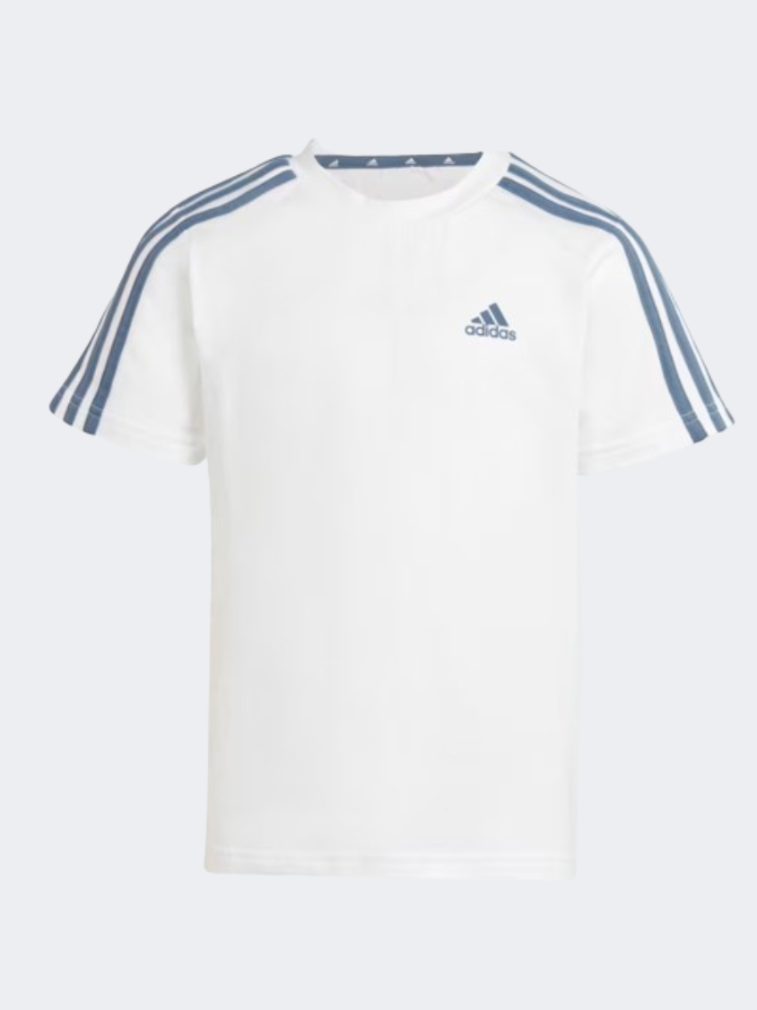 Adidas Essential 3S Little Boys Sportswear Set White/Preloved Ink