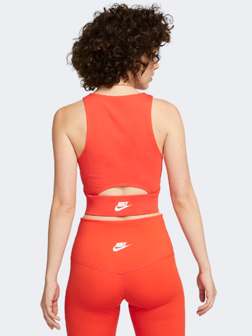 Nike Sportswear Dance Cropped Women Lifestyle Tank Red