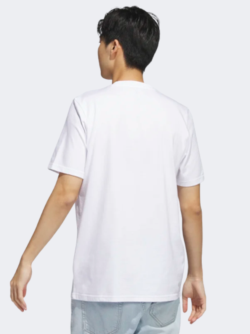 Adidas Camo Short Sleeve Men Sportswear T-Shirt White