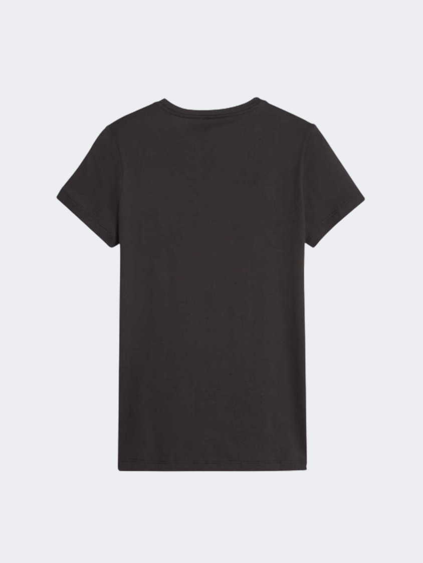 Puma Essentials+ Logo Women Lifestyle T-Shirt Black