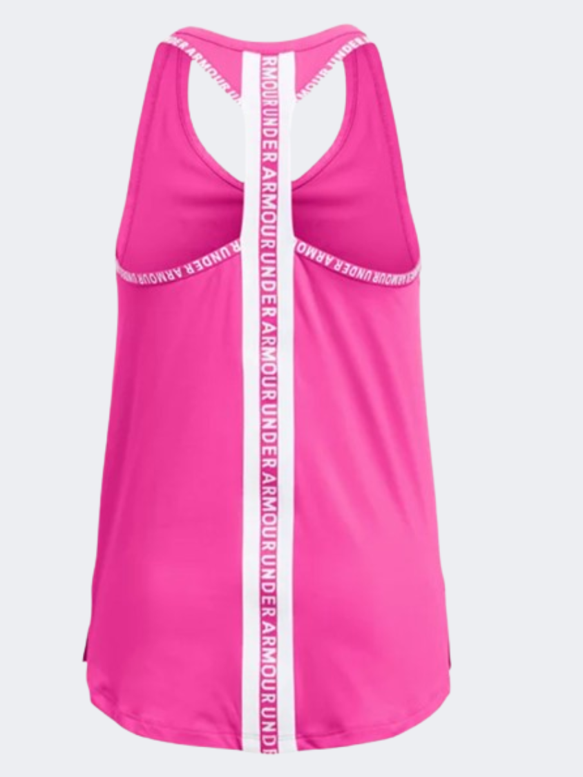 Under Armour Knouckout Girls Training Tank Rebel Pink/White