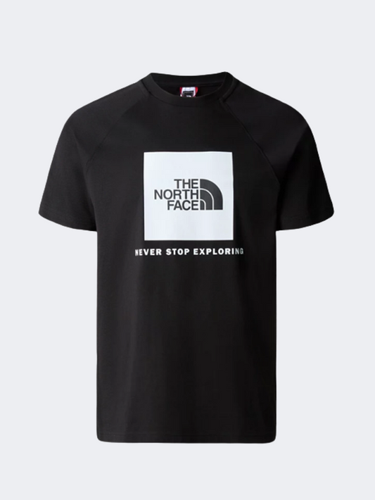 The North Face Raglan Red Box Tee Men Lifestyle T-Shirt Black