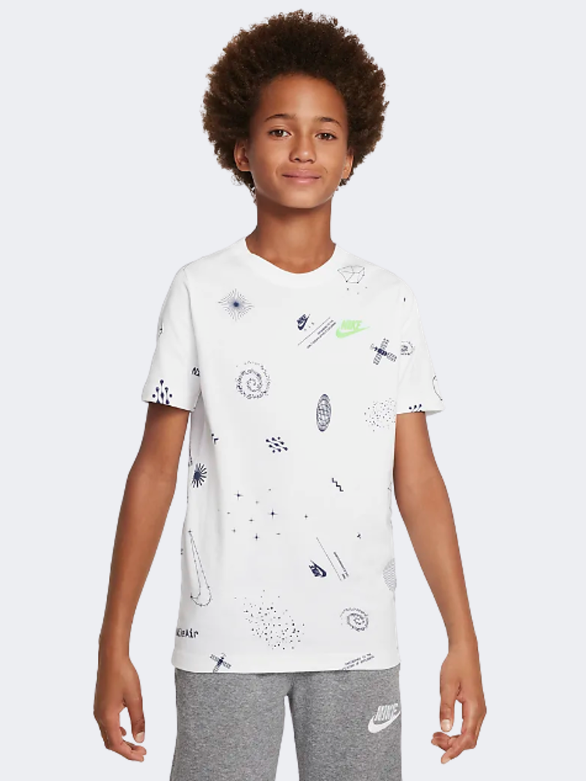 Nike Sportswear Boys Lifestyle T-Shirt White