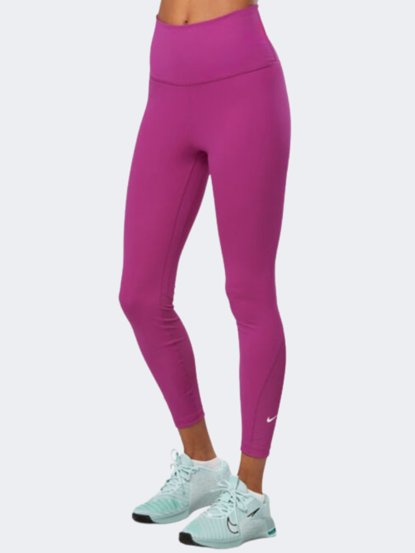 Nike One Dri Fit Women Training Tight Raspberry Pink/White – Mike
