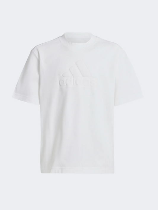 Adidas Future Icons Logo Piqué Gs Sportswear T-Shirt White