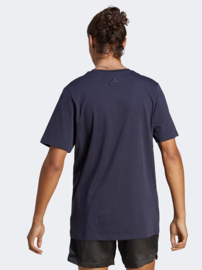 Adidas Essentials Big Logo Men Sportswear T-Shirt Legend Ink/White