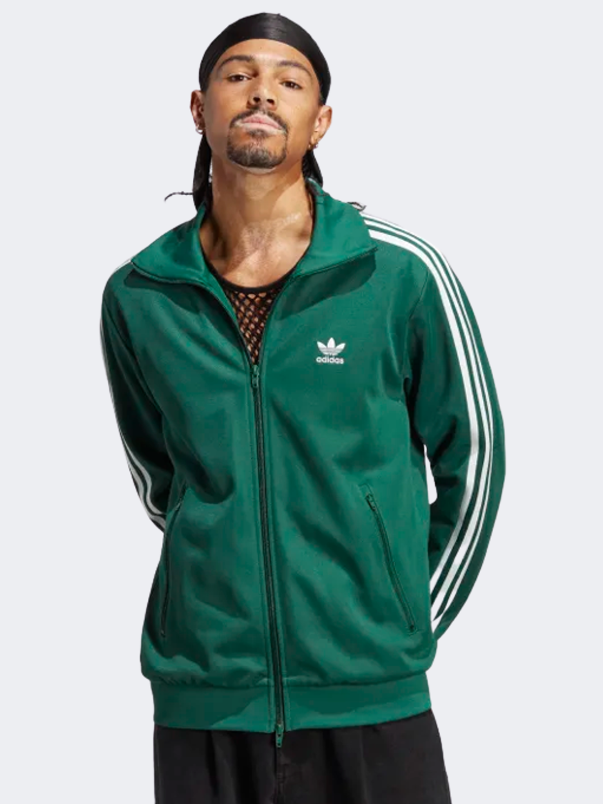 Dark green track jacket best sale