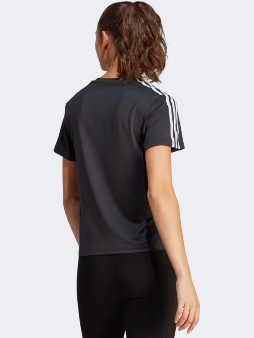 Adidas Aeroready Train Essentials 3-Stripes Women Training T-Shirt Black/White