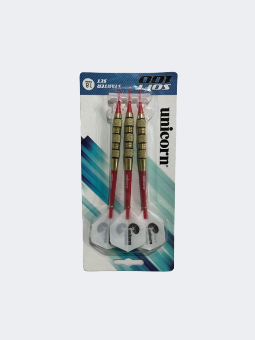 Unicorn Soft 100 - 6Sets - S0Ft Tip 18G UNISEX TARGET SPO Dart Gold 71908