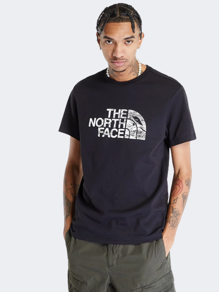 The North Face Woodcut Dome Men Lifestyle T-Shirt Black