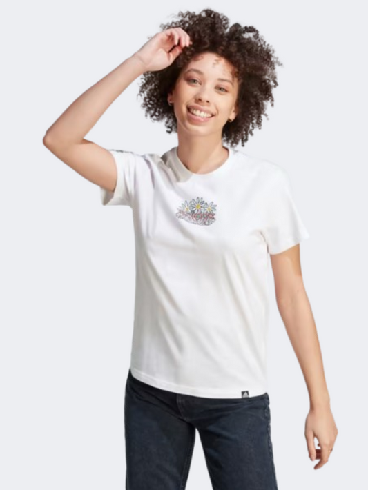 Adidas Doodle Women Sportswear T-Shirt White