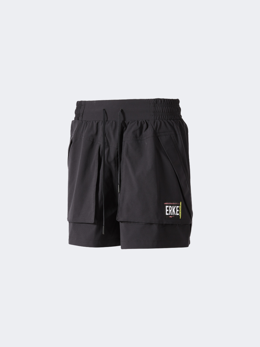 Erke Sports Women Lifestyle Short Black