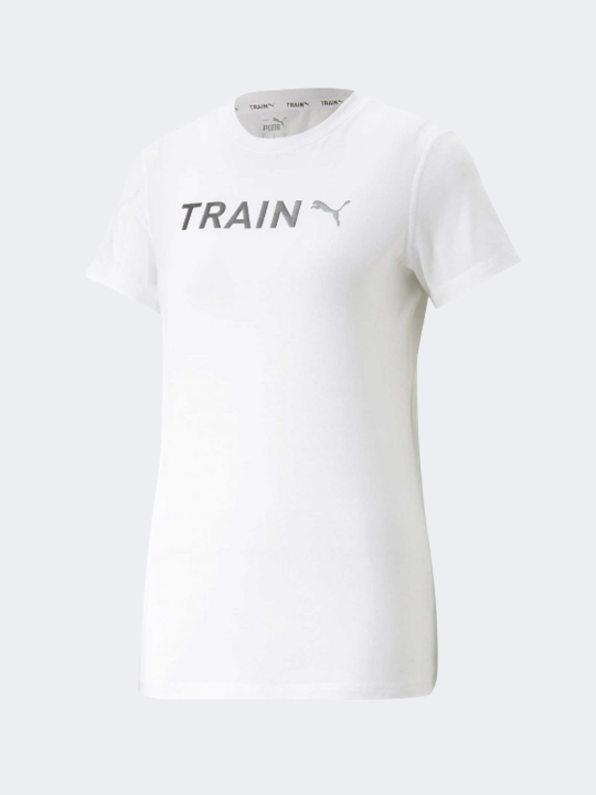 Puma Graphic Training Women Training T-Shirt White