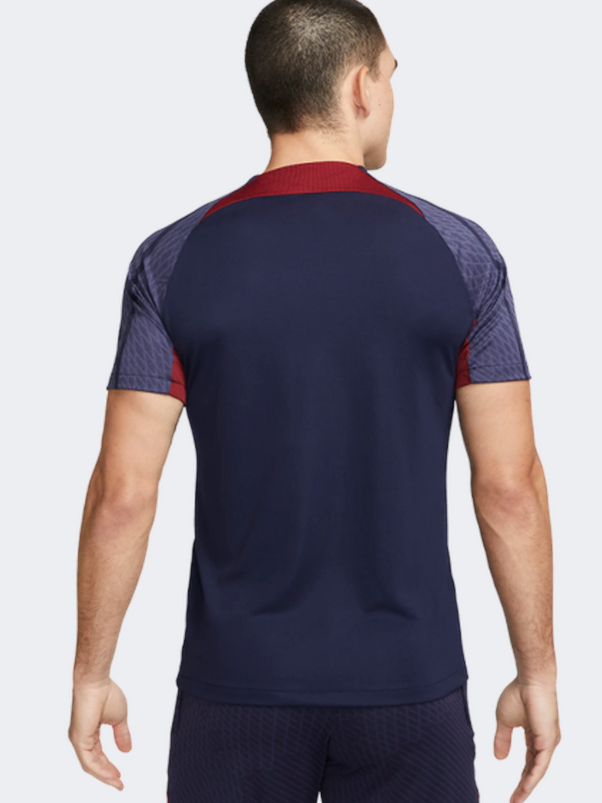 Nike Paris Saint Germain Strike Men Football T-Shirt Blackened Blue/Red