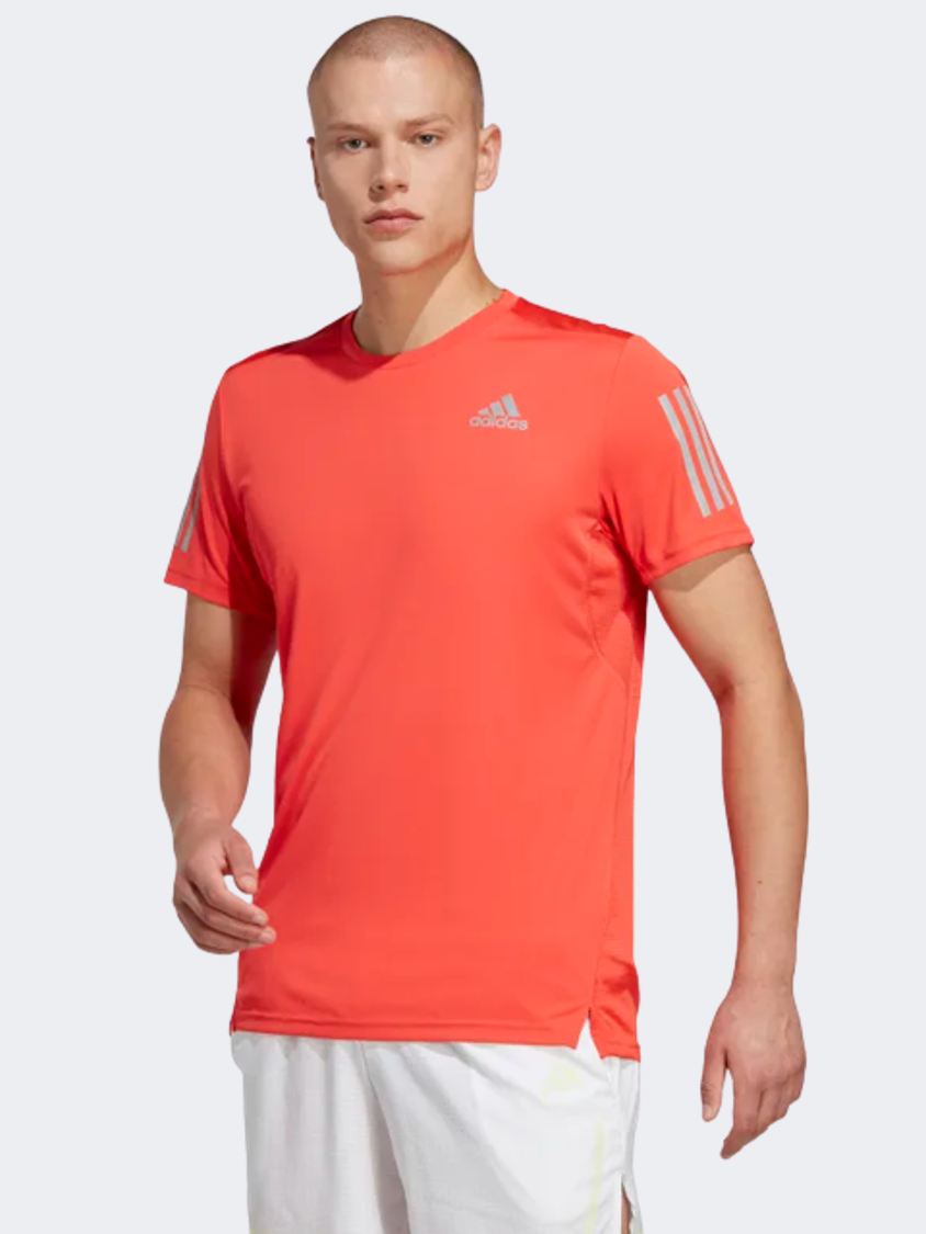 تي شيرت للجري للرجال Adidas Own The Run برتقالي