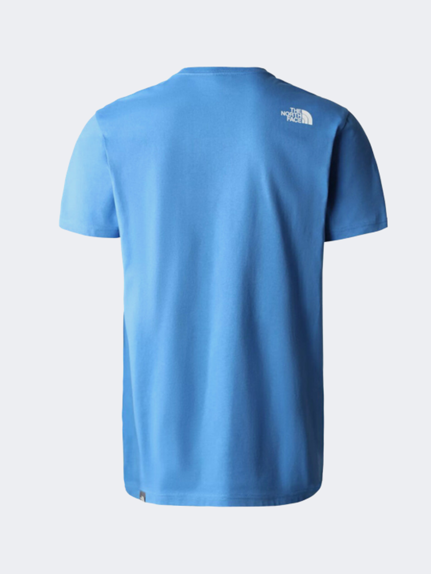 The North Face Woodcut Dome Men Lifestyle T-Shirt Blue