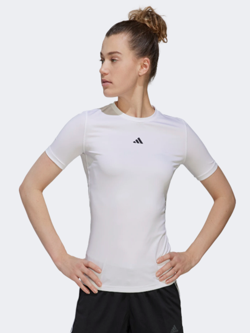 Adidas Techfit Women Training T-Shirt White