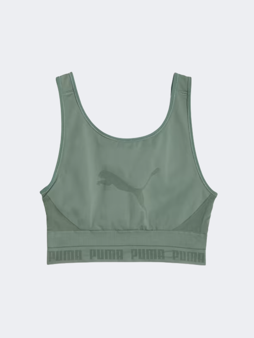 PUMA BIG CAT LOGO SEAMLESS SPORTS BRA