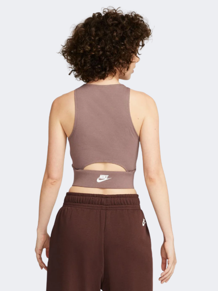 Nike Sportswear Cropped Dance Women Lifestyle Tank Plum Eclipse