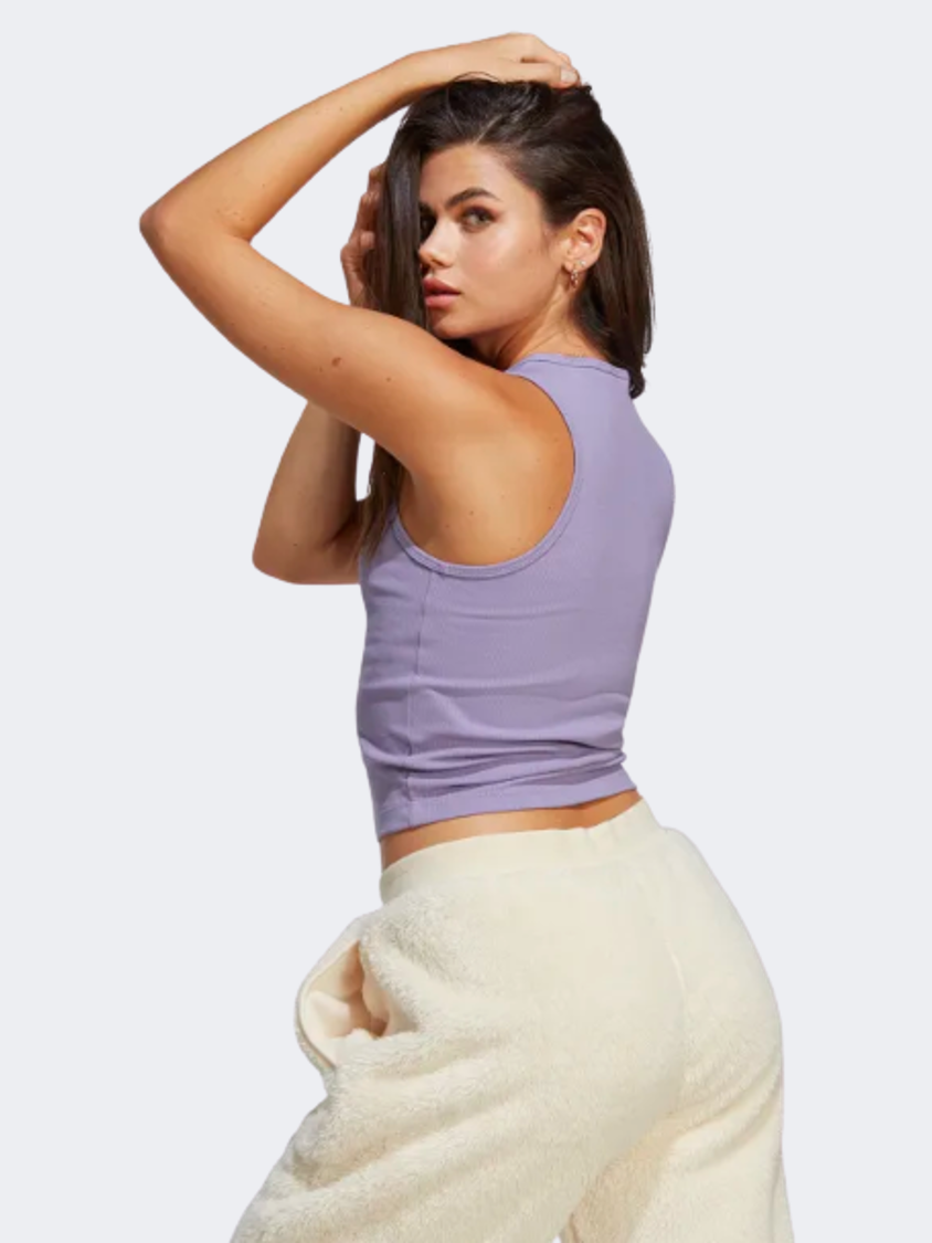 Adidas Adicolor Essentials Rib نسائي تانك Original بنفسجي