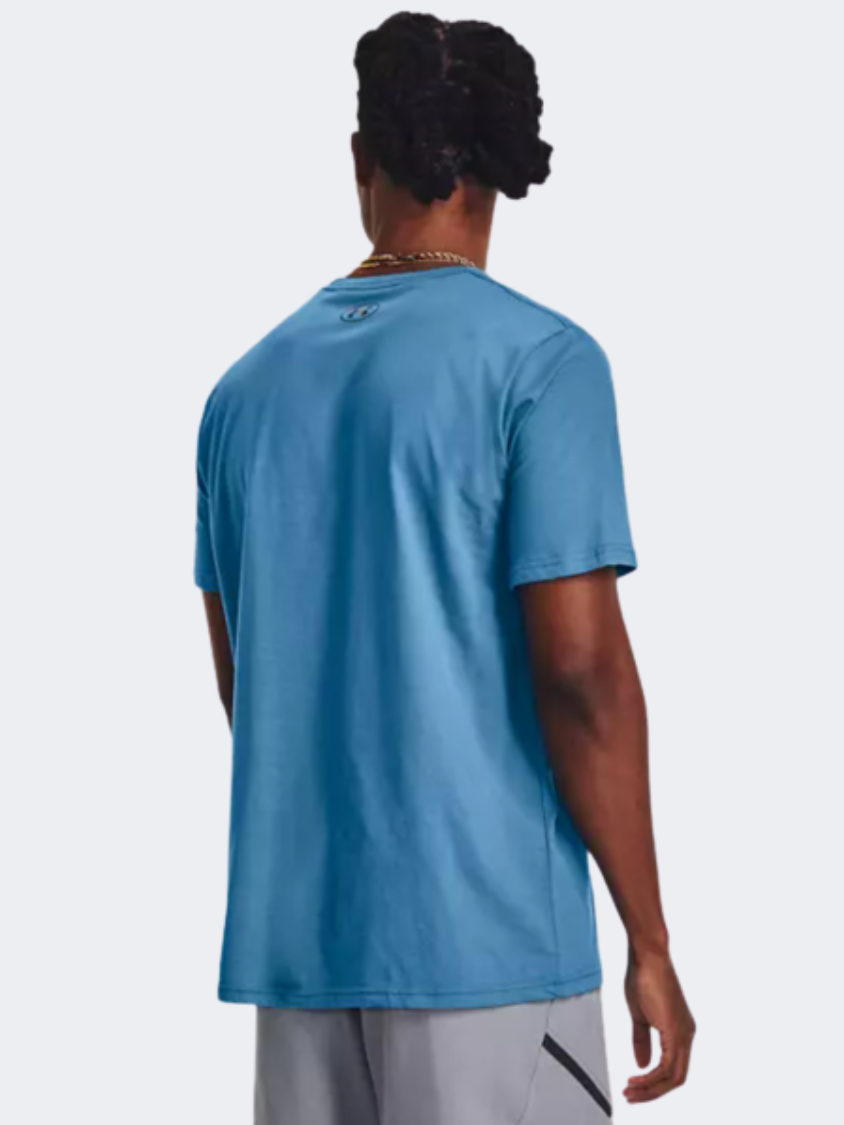 Under Armour Sportstyle Left Chest Men Training T-Shirt Cosmic Blue/Black