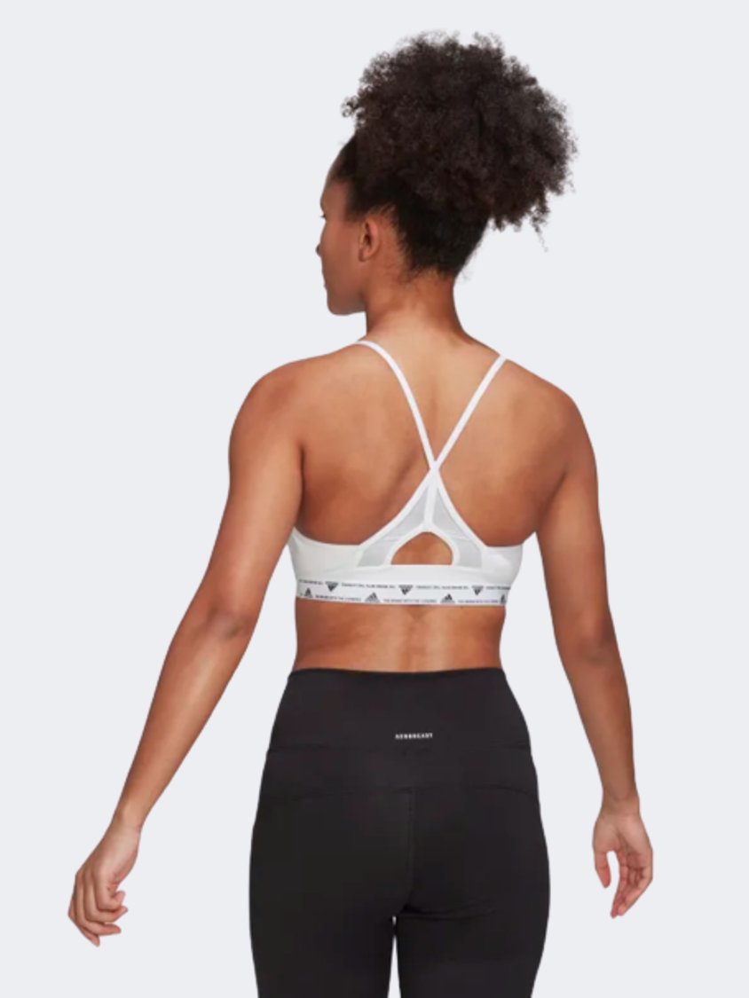 Adidas Aeroreact Light-Support Women Training Bra White