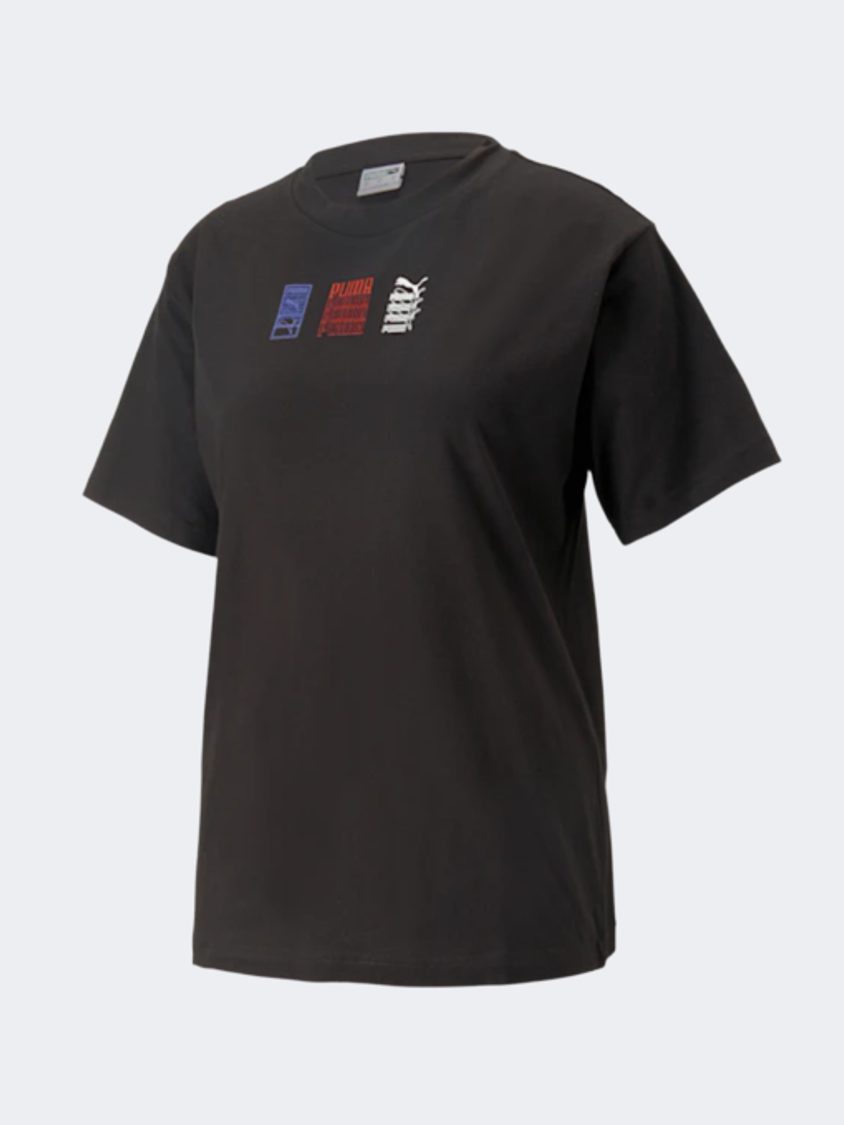 تي شيرت لايف ستايل نسائي كلاسيكيات Puma جيل أسود